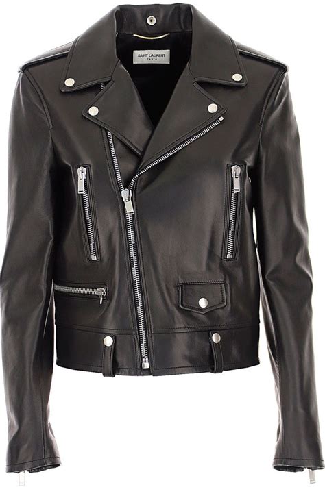 yves saint laurent leather jacket history|saint laurent leather jacket women's.